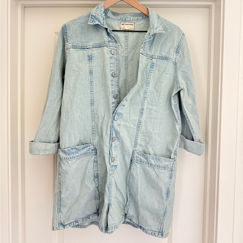 Free People We the Free Denim Romper